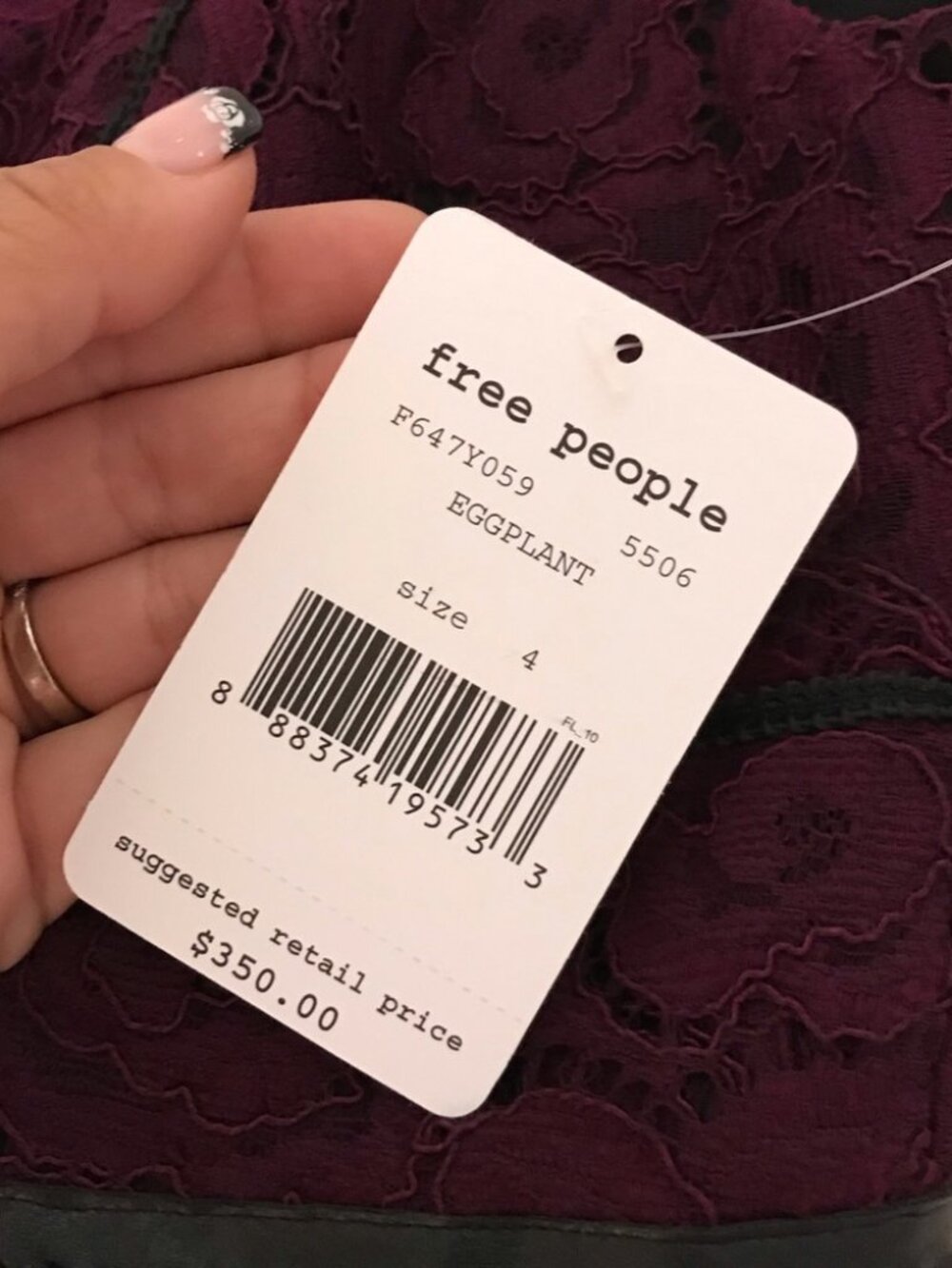 Free people Urban Outfitters Lace Maxi Dress 0562 - Picture 4 of 7